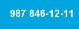 987 846-12-11 987 846-12-11